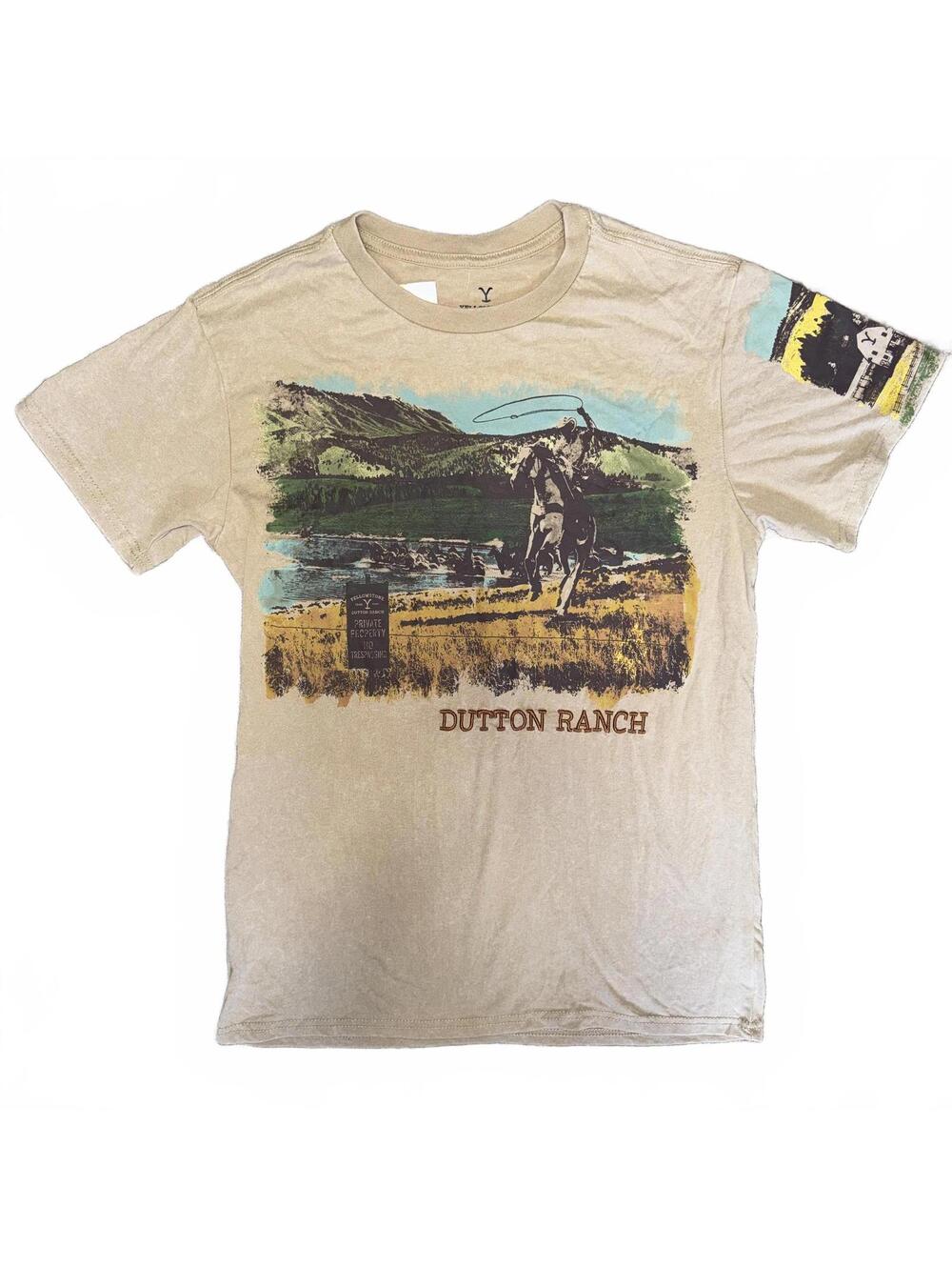 Yellowstone Dutton Ranch Graphic western t-shirt size Small
